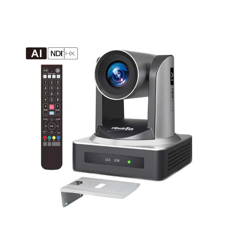 AI 云臺(tái)攝像機(jī)，支持NDI、SDI、HDMI、USB3.0輸出，支持AI自動(dòng)追蹤與1080p60直播